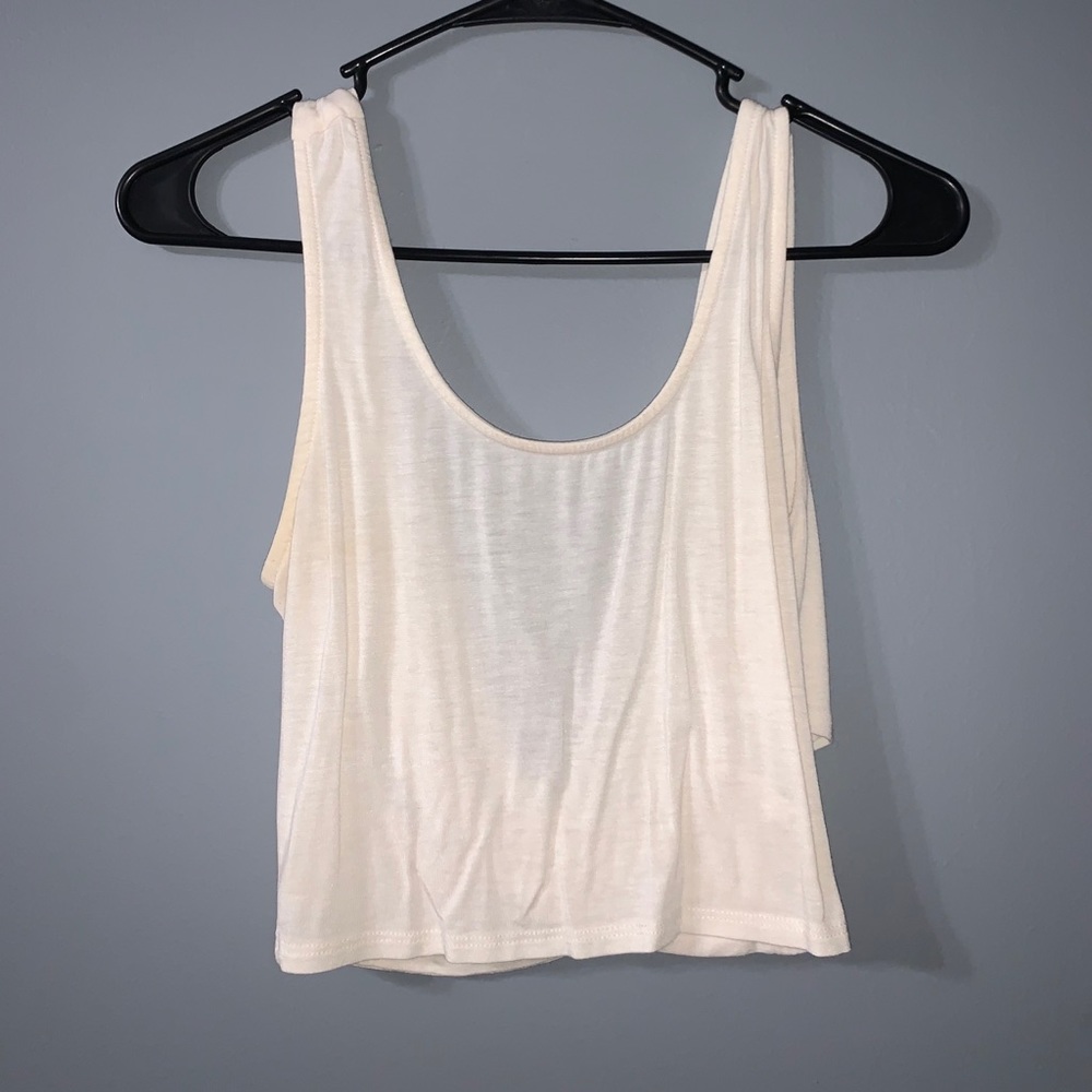 Crop cross back tank